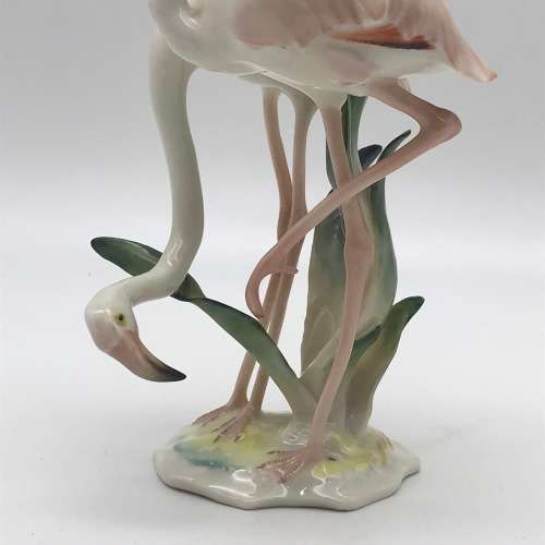 Beautiful Vintage `Hutschenreuther - Flamingos` Figurine