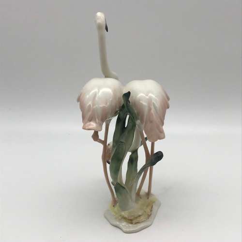 Beautiful Vintage `Hutschenreuther - Flamingos` Figurine