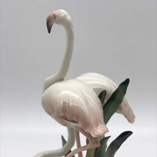 Beautiful Vintage `Hutschenreuther - Flamingos` Figurine