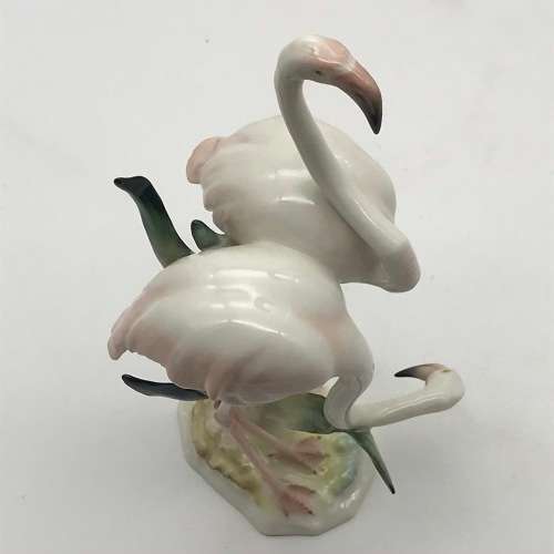 Beautiful Vintage `Hutschenreuther - Flamingos` Figurine