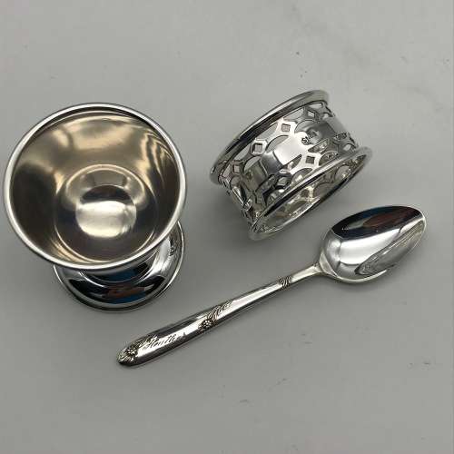 Boxed Silver-Plate Christening Set (Heather)