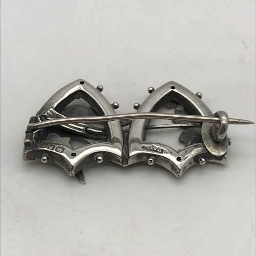 Victorian Silver and Gold Sweetheart Brooch (1892)