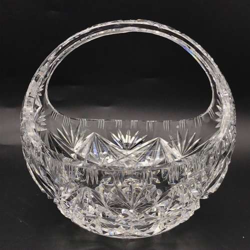 Pretty `Cut-Crystal` Small Basket