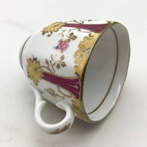 Victorian Gilded Porcelain Teacup & Saucer