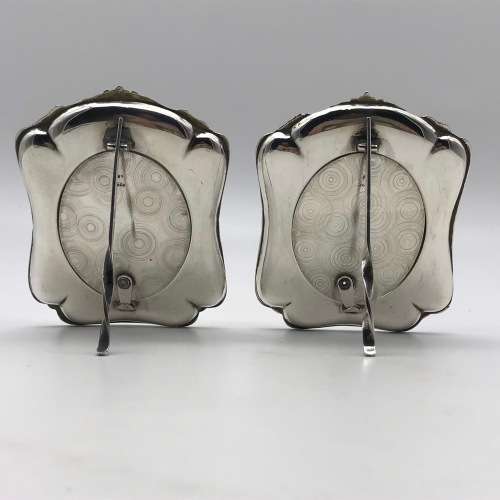 Fabulous Solid Silver Pair of Antique Photo Frames