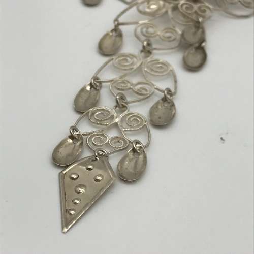 Vintage Silver Scandinavian Filigree `Solje` Brooch