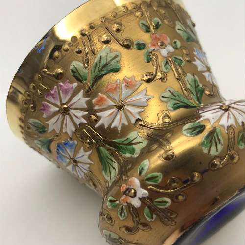 Lovely `Venetian Gilt & Enamel` Cups & Saucers