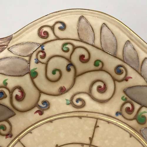 Wonderful `Charlotte Rhead` Tube-Lined Dish (Trellis Design)