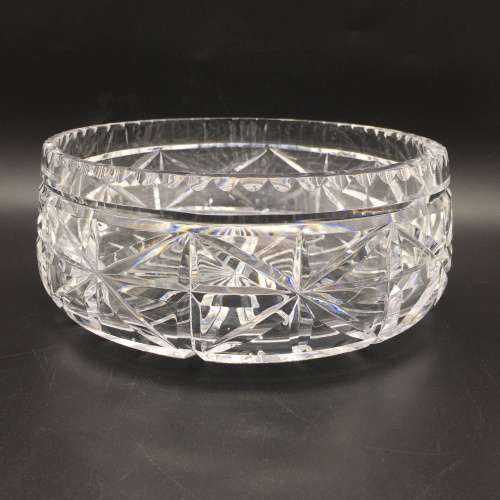 Large 1950`s Cut-Crystal Bowl