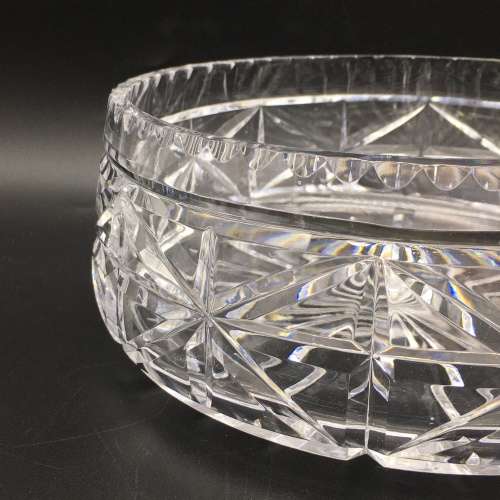 Large 1950`s Cut-Crystal Bowl