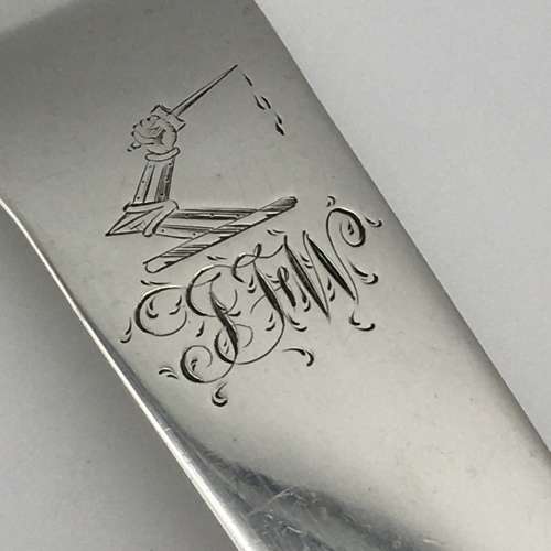 Antique Solid Silver Irish Serving Spoon (C.1750)