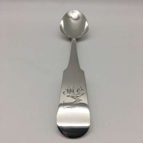 Antique Solid Silver Irish Serving Spoon (C.1750)