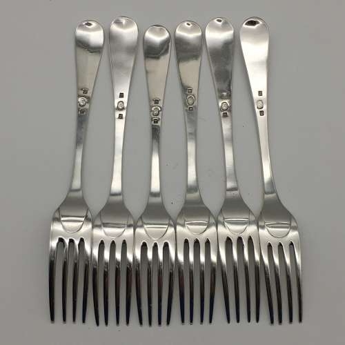 Rare `Cape Silver` (Oltman Ahlers) Table Forks (1810-1827)