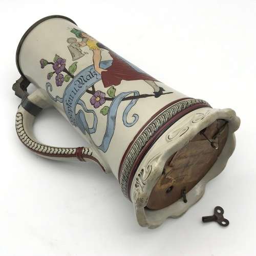 Antique German Musical Beer Stein Mug
