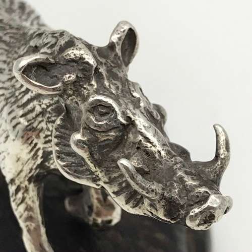 Sterling Silver `Patrick Mavros` Warthog Family