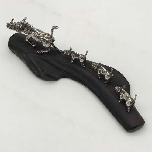 Sterling Silver `Patrick Mavros` Warthog Family