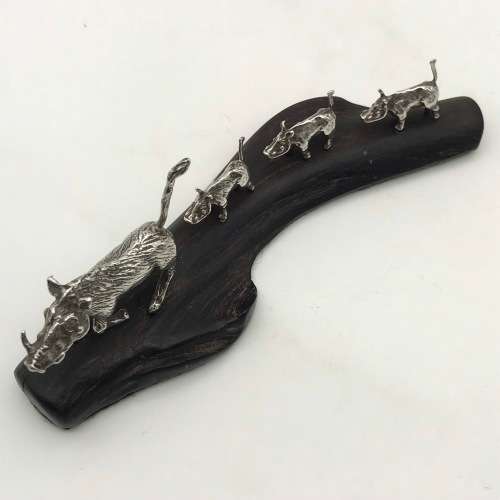 Sterling Silver `Patrick Mavros` Warthog Family