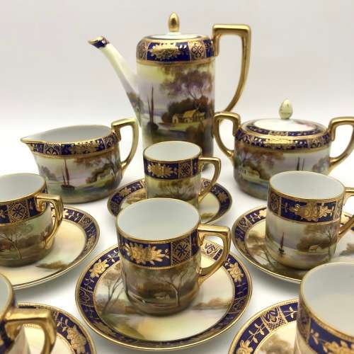 Attractive Antique `Noritake` Coffee Set