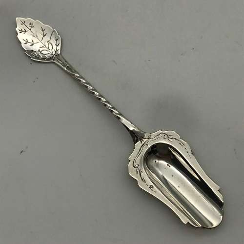 Solid Silver Dutch Antique Caddy Spoon