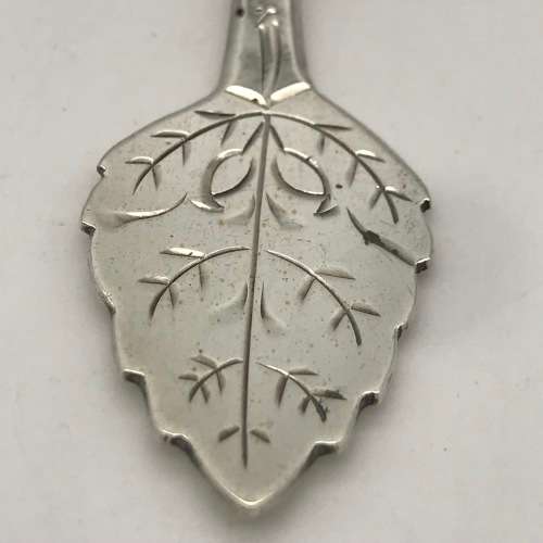 Solid Silver Dutch Antique Caddy Spoon