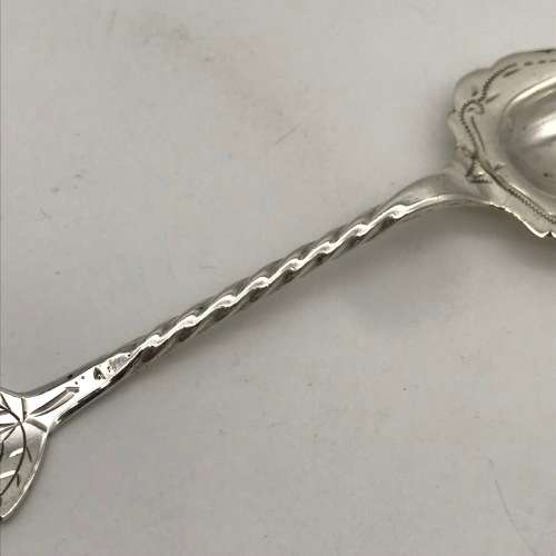 Solid Silver Dutch Antique Caddy Spoon