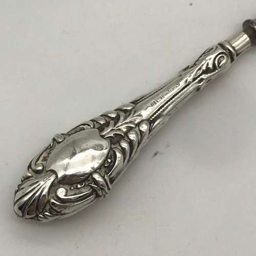 Antique Hallmarked Silver Button Hook