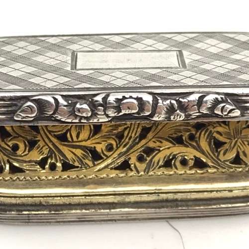 Unusual Antique Silver Vinaigrette (1837)
