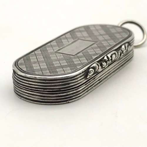 Unusual Antique Silver Vinaigrette (1837)