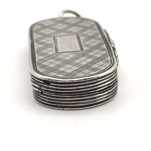 Unusual Antique Silver Vinaigrette (1837)