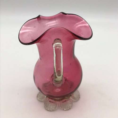 Antique `Cranberry Glass` Milk Jug