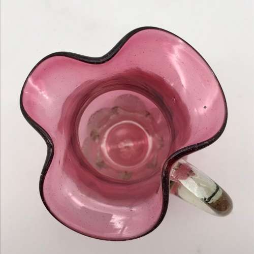 Antique `Cranberry Glass` Milk Jug