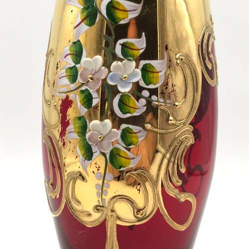 Six Large `Venetian/Murano` Vintage Glasses