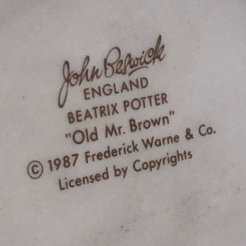 Beswick Beatrix Potter `Old Mr Brown` Character Jug