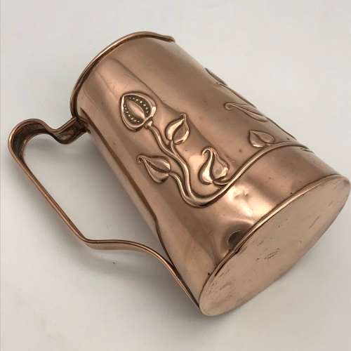 Antique Art Nouveau Copper Jug/Vase (Beldray)