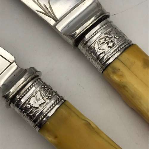Attractive Antique Fish Servers