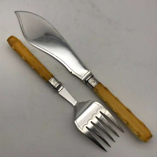 Attractive Antique Fish Servers