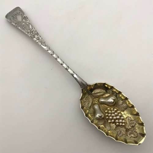 Solid Silver Victorian Berry Spoon (1860)