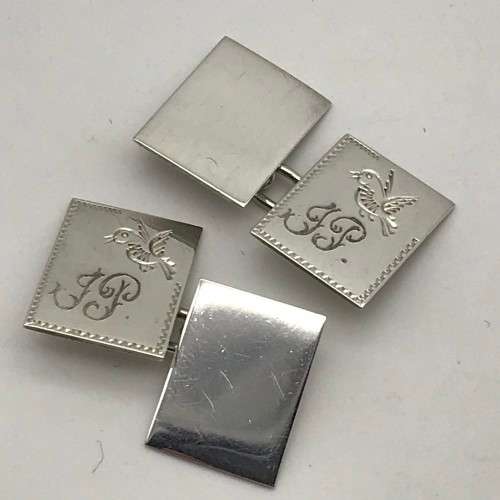 1950`s Sterling Silver Cufflinks (J.P)