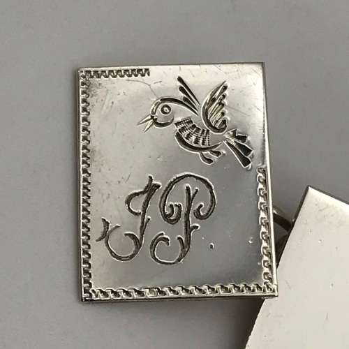 1950`s Sterling Silver Cufflinks (J.P)
