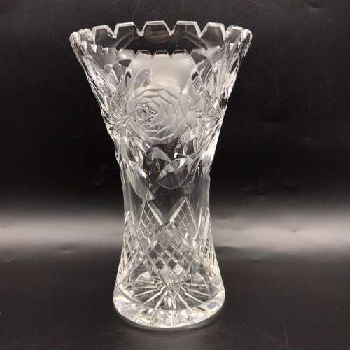 Attractive 1950/60`s `Rose-Cut` Vase