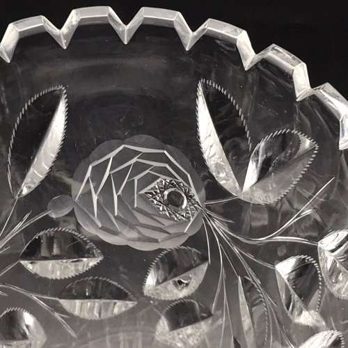 Attractive 1950/60`s `Rose-Cut` Vase