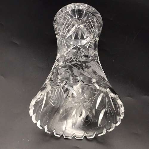 Attractive 1950/60`s `Rose-Cut` Vase