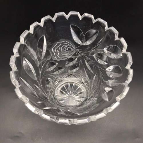 Attractive 1950/60`s `Rose-Cut` Vase