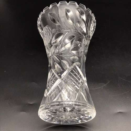Attractive 1950/60`s `Rose-Cut` Vase
