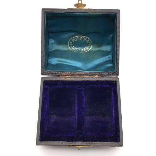 Victorian Pair of Sterling Silver Napkin Rings (Cased) (1890)