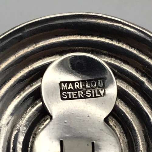 Sterling Silver `Mari-Lou` Vintage Earrings