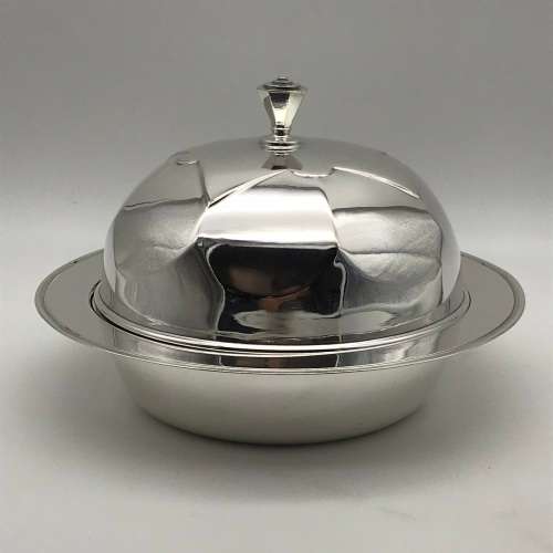 Art Deco Silver-Plated Muffin Dish or Warmer