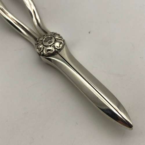 Antique Sterling Silver Grape Scissors (Cased)
