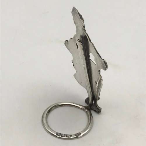 Antique Silver Menu/Place Card Holder (1902)