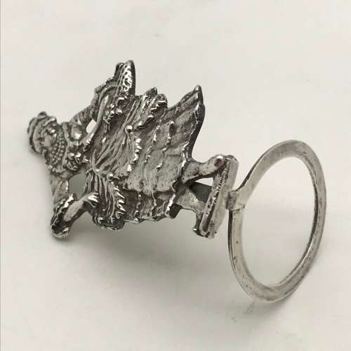 Antique Silver Menu/Place Card Holder (1902)